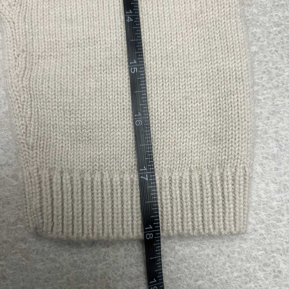 TALBOTS Women's Stripe‎ Open Front Lambs Wool Blend Cardigan Sweater Medium - Picture 5 of 8